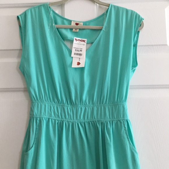 Turquoise dress - Picture 3 of 4